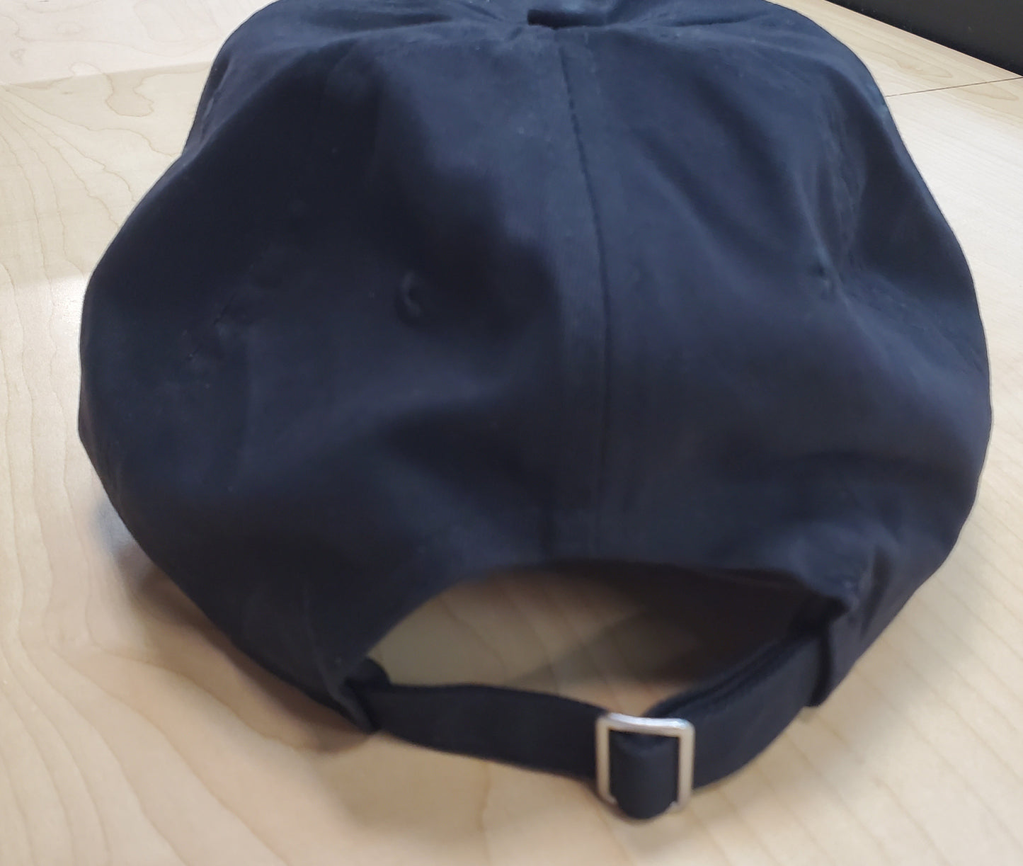 Security Guard Stitch Effect Print - Cap Adjustable Black cotton - Brushed Twill Low Profile Cap