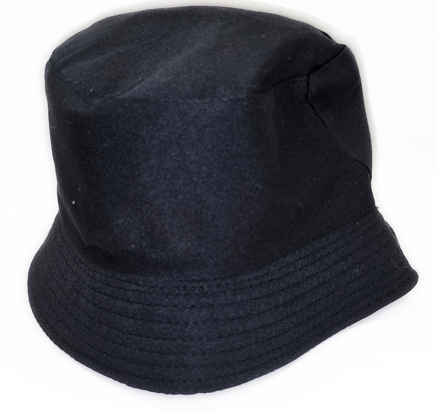 Black Bucket Cap Solid Color Bucket Hat Adult Size fits most