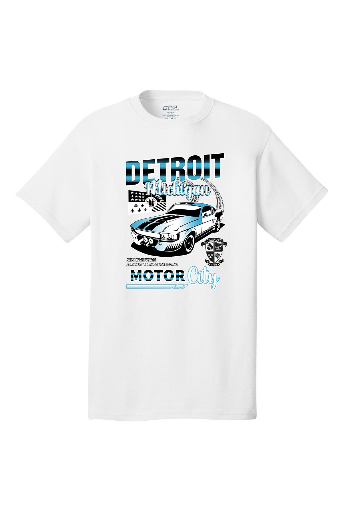 Detroit motor city racing - Short sleeve adult T-shirt various colors