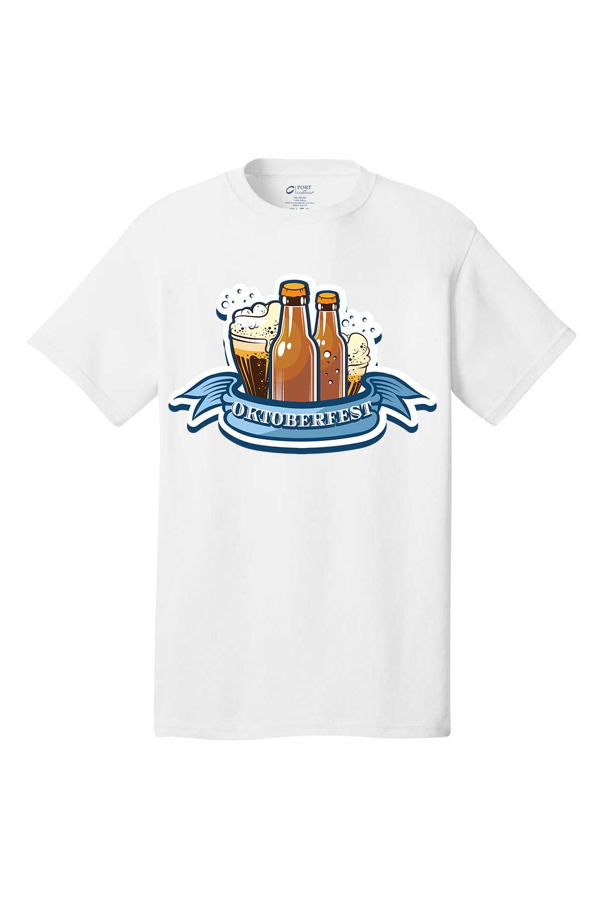 Oktoberfest Beer cups and bottles T-Shirt short sleeves Holiday shirt