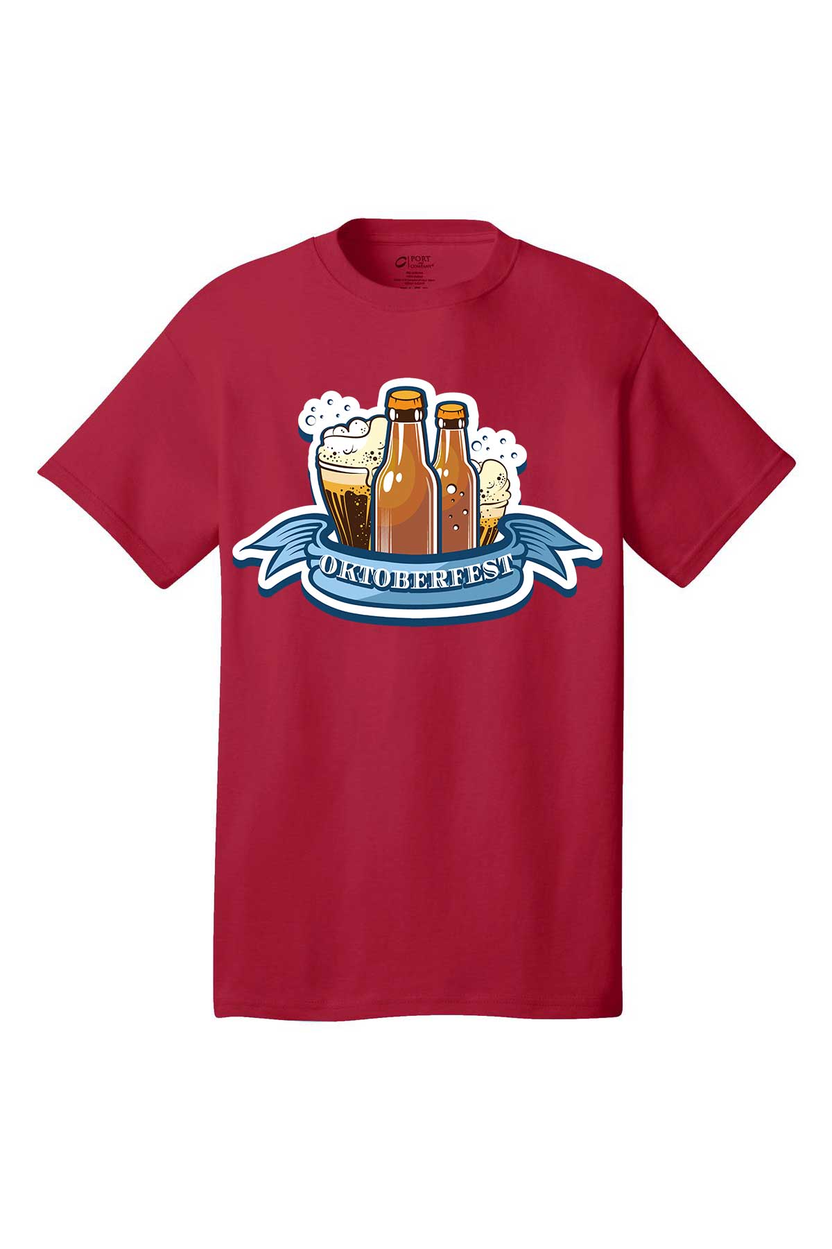 Oktoberfest Beer cups and bottles T-Shirt short sleeves Holiday shirt