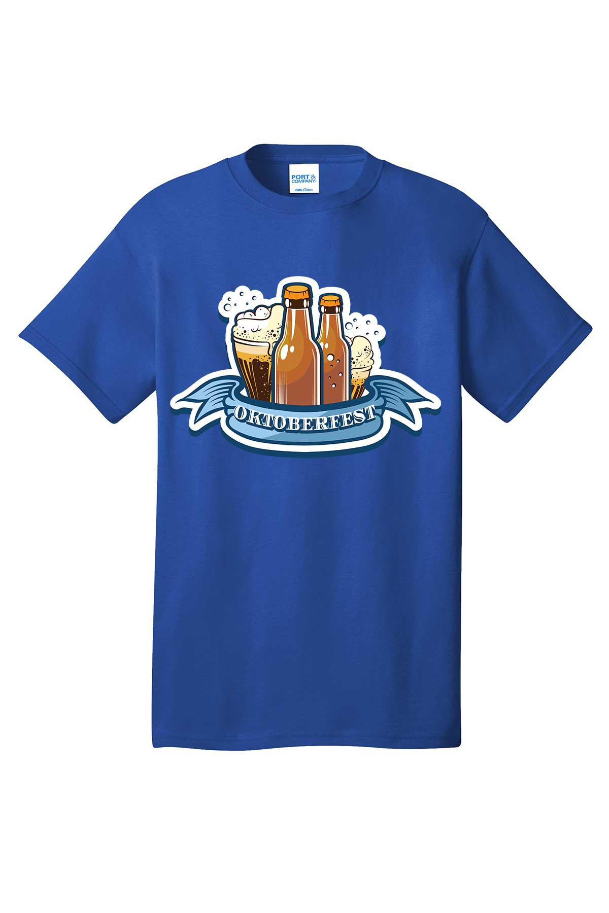 Oktoberfest Beer cups and bottles T-Shirt short sleeves Holiday shirt