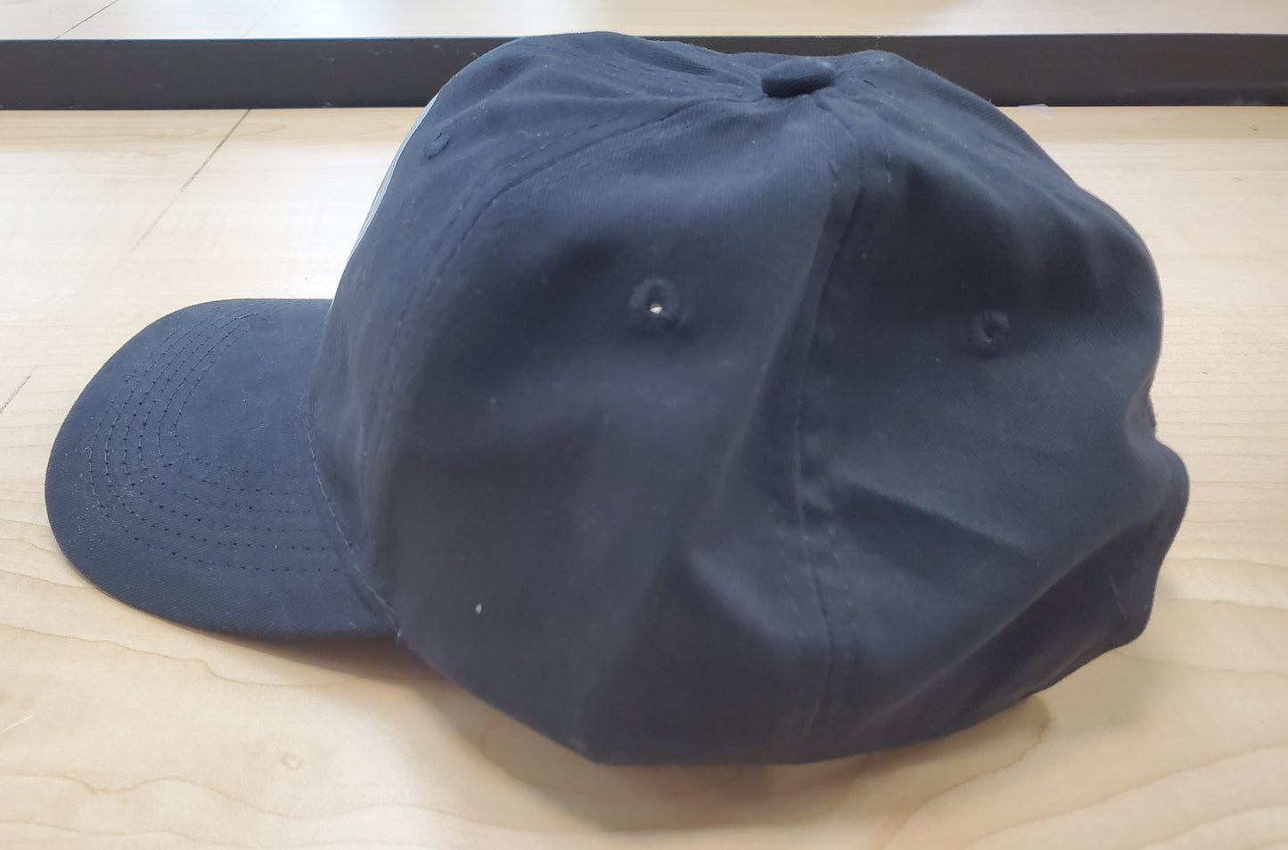 Security Guard Stitch Effect  Print - Cap Adjustable Black cotton - Brushed Twill Low Profile Cap