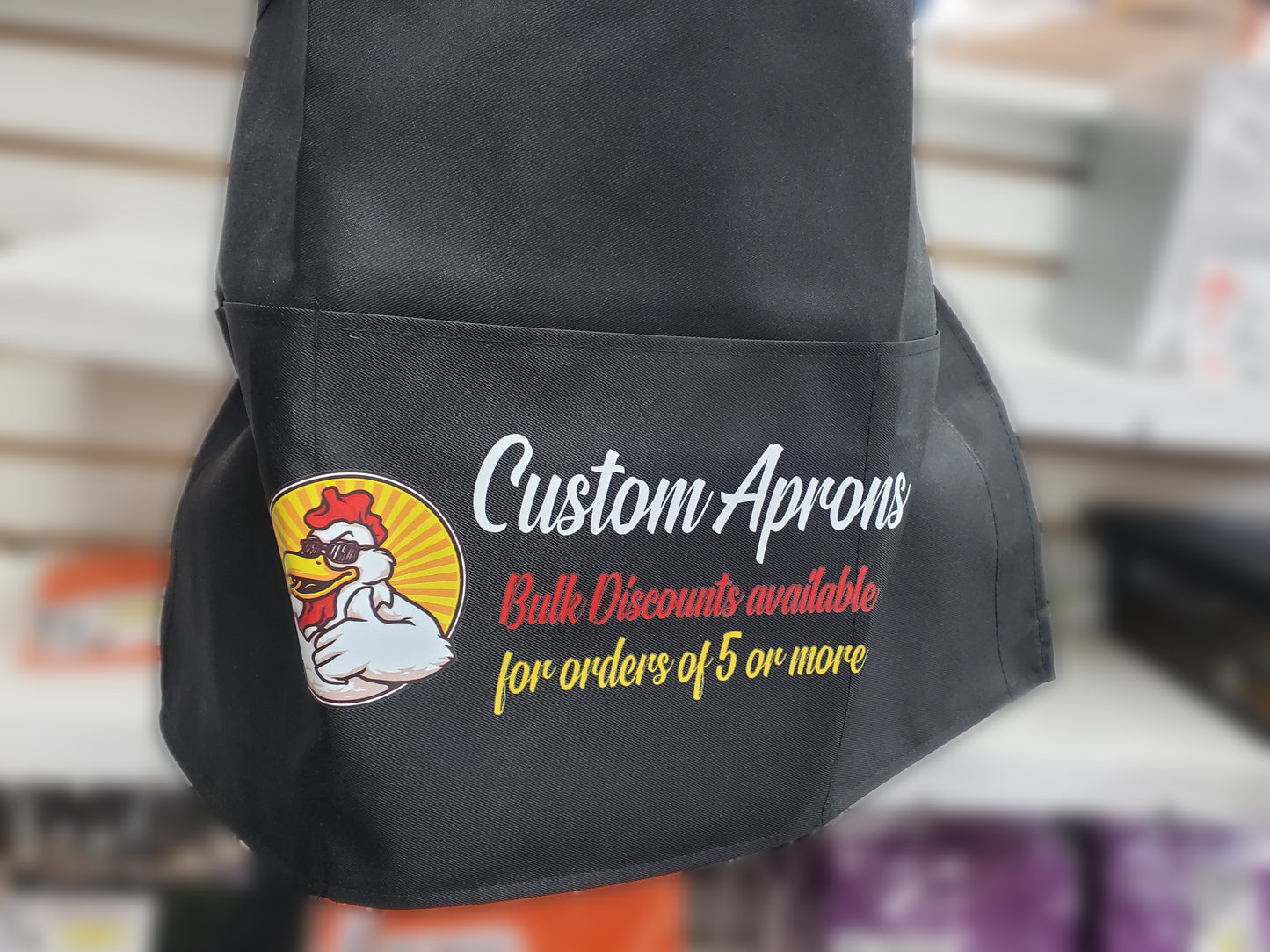 Custom Waist Apron Black