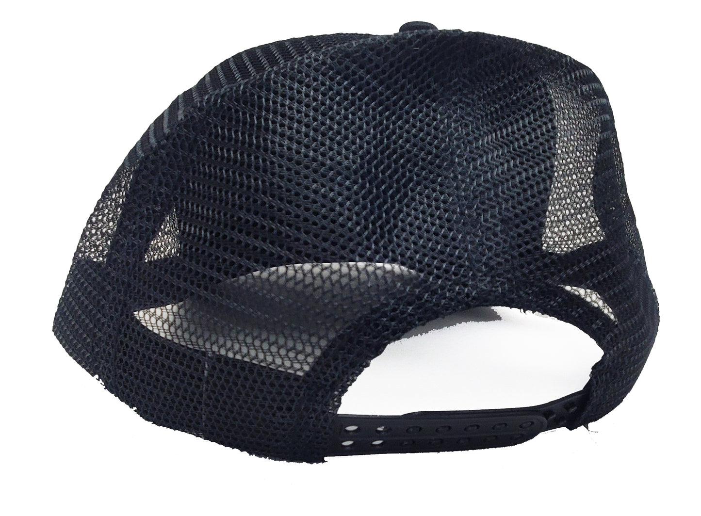 Foam/Mesh Trucker Cap - Black 5 Panel adjustable hat