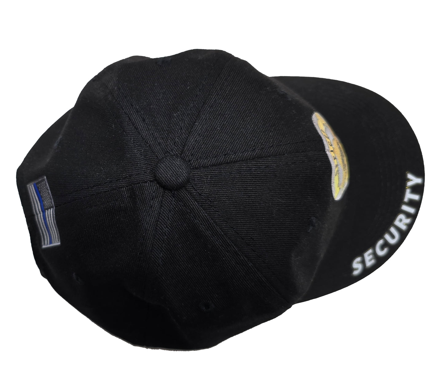 Officer Private Security Badge Cap - Unstructured - Black - Adult Adjustable - Breathable