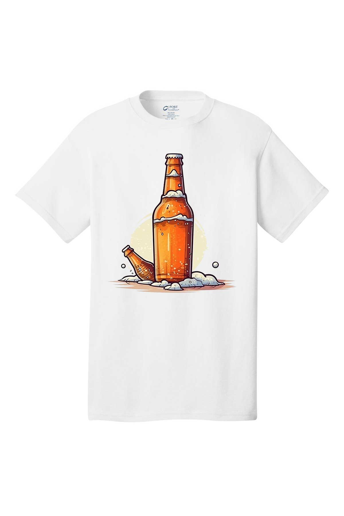 Beer Oktoberfest Beer bottle T-Shirt short sleeves Holiday shirt