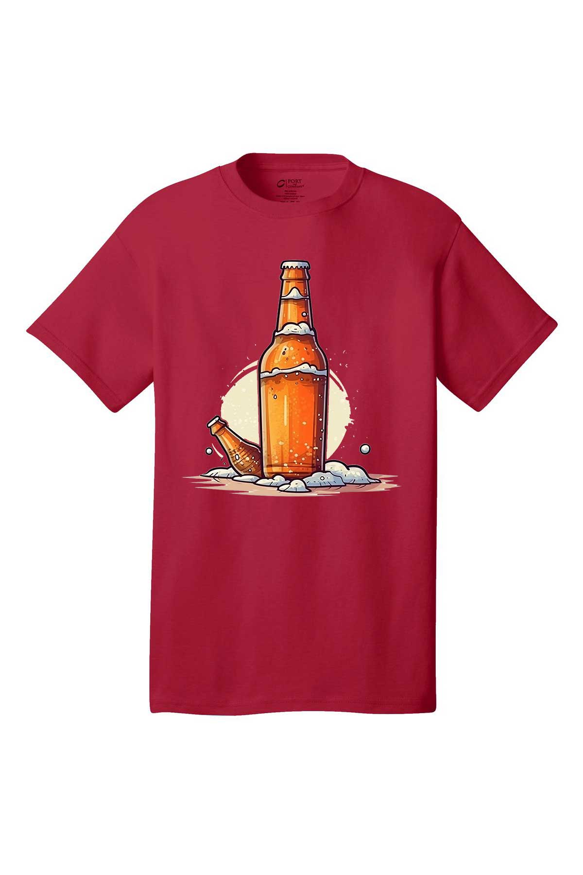 Beer Oktoberfest Beer bottle T-Shirt short sleeves Holiday shirt