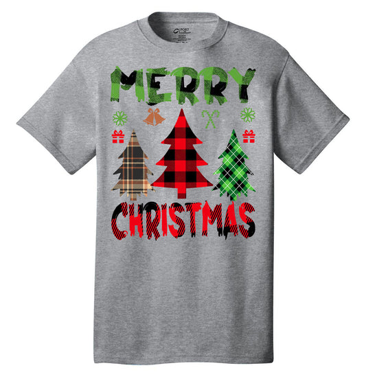 Merry Christmas Tree shirt holiday t-shirt short sleeves adult