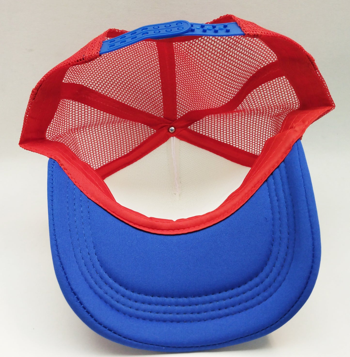 Red White Blue Foam/Mesh Trucker Cap -5 Panel adjustable hat