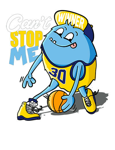 Can't stop me Basketball monster decal design graphic print Short Sleeve T-Shirt Multi color shirts Full color print adult