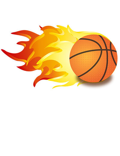 Flaming Basketball decal design graphic print Short Sleeve T-Shirt Multi color shirts Full color print adult