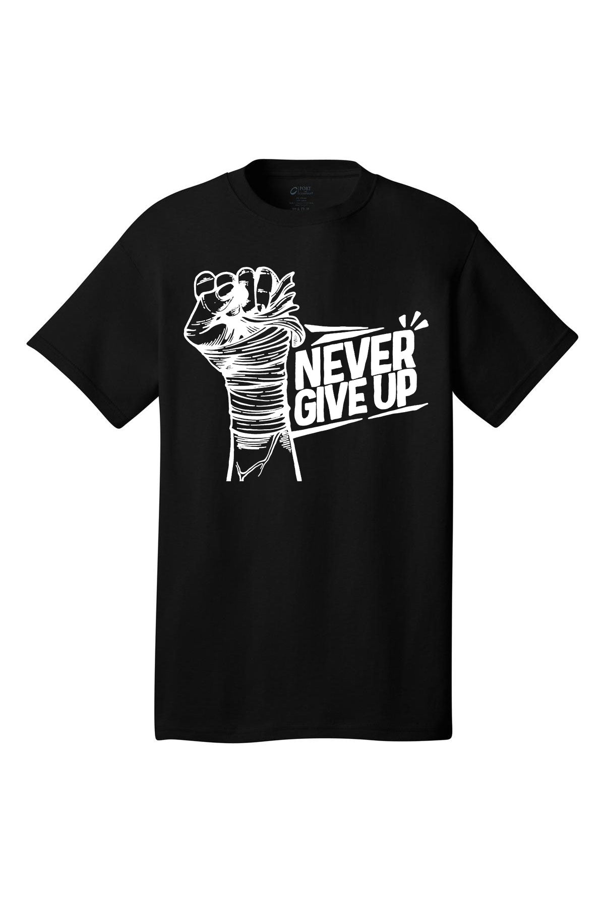 Never Give Up Motivational inspirational shirt short sleeves adult uplifting quote