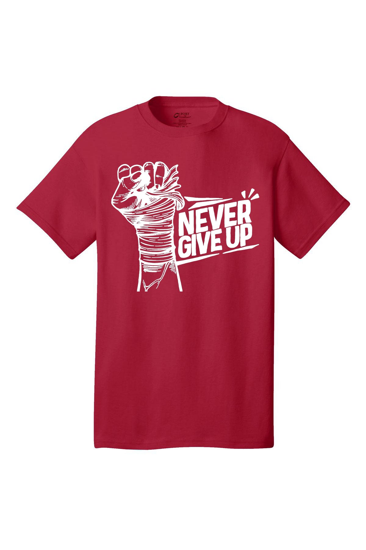 Never Give Up Motivational inspirational shirt short sleeves adult uplifting quote