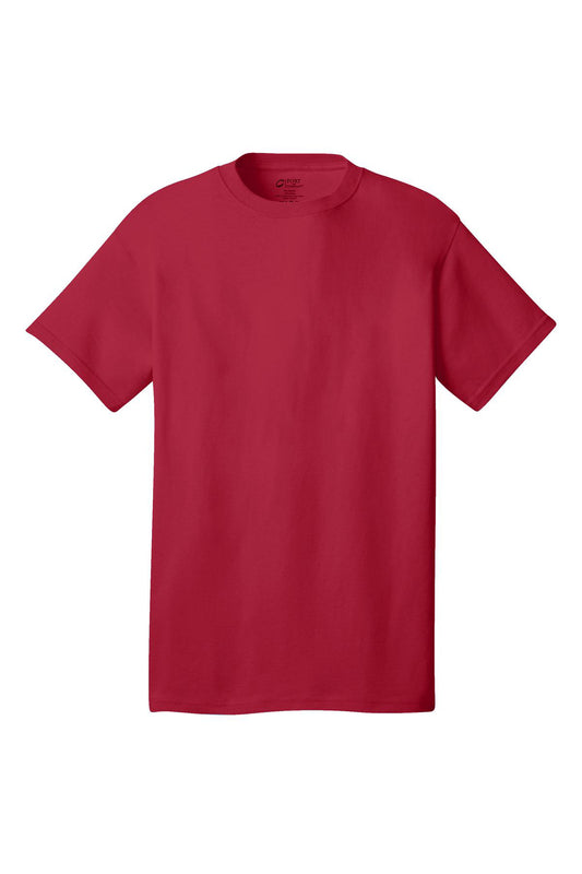 Red blank Short Sleeve Adult T-Shirt Port & Company® Core Cotton Tee