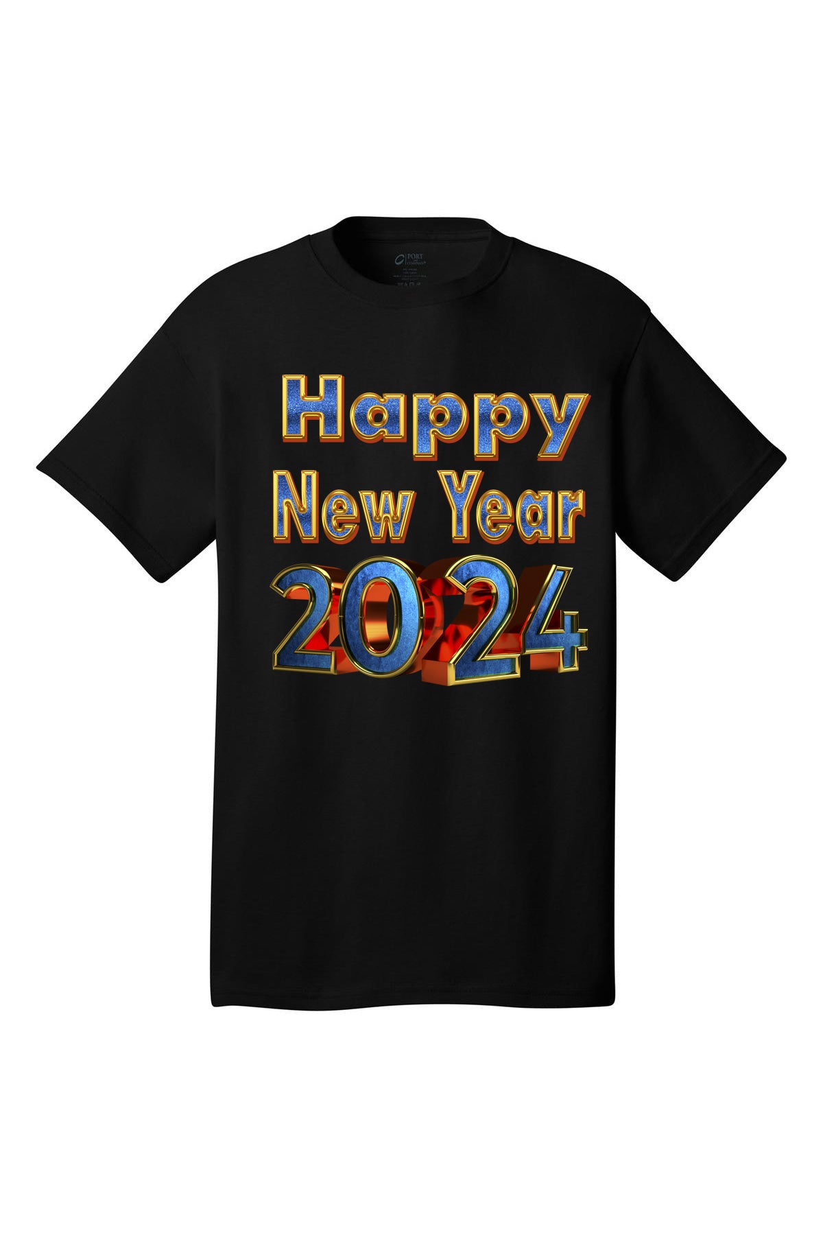 Happy New Year - Blue & Gold Print