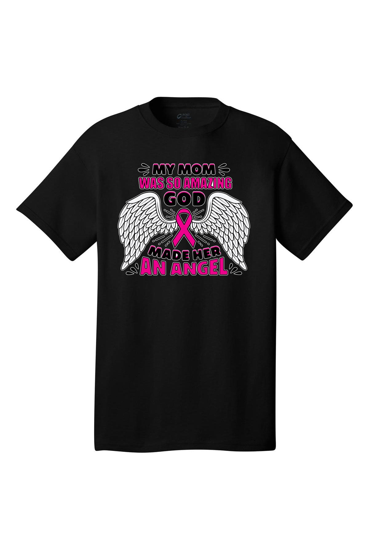 Amazing Mom Breast Cancer Awareness Short Sleeve T-Shirt Multi color shirts Full color print adult