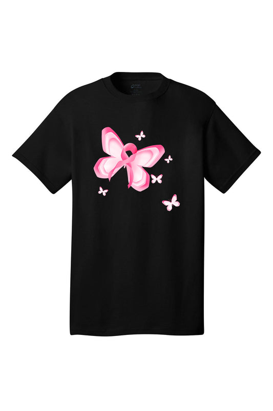 Butterfly Breast Cancer Awareness Short Sleeve T-Shirt Multi color shirts Full color print adult