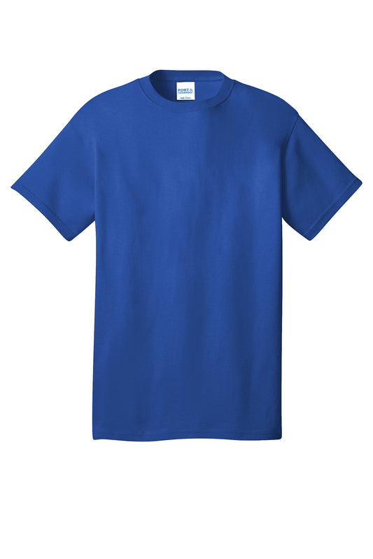 Royal Blue Short Sleeve blank Adult T-Shirt Port & Company® Core Cotton Tee