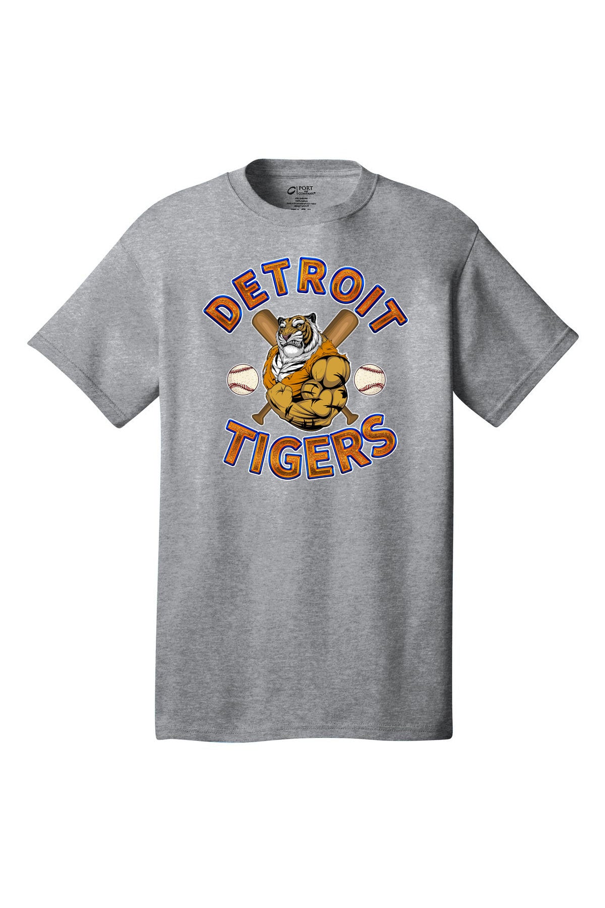 Detroit Tiger Baseball Muscles Arched 3D effect letter