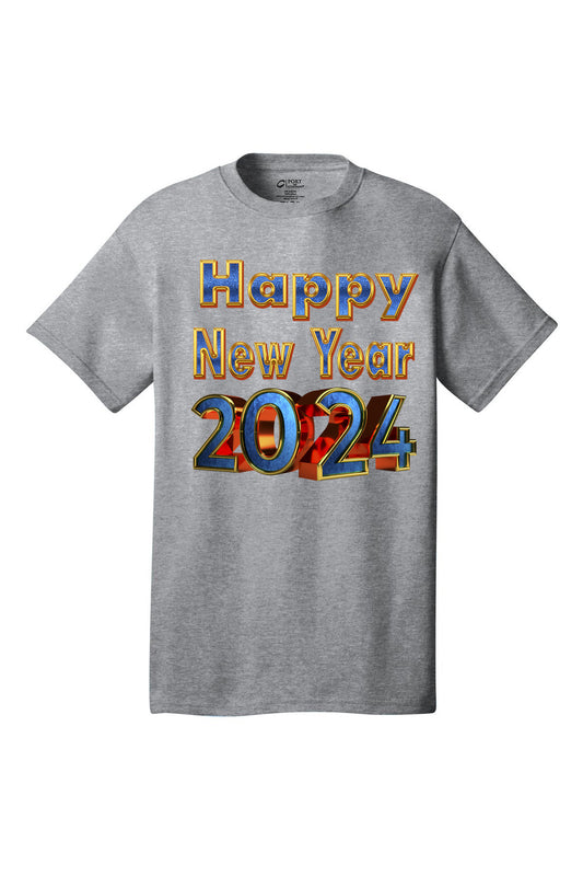 Happy New Year - Blue & Gold Print