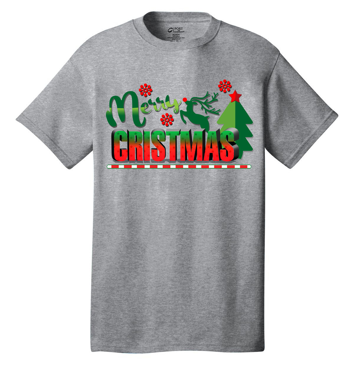 Retro Design Christmas shirt holiday t-shirt short sleeves adult