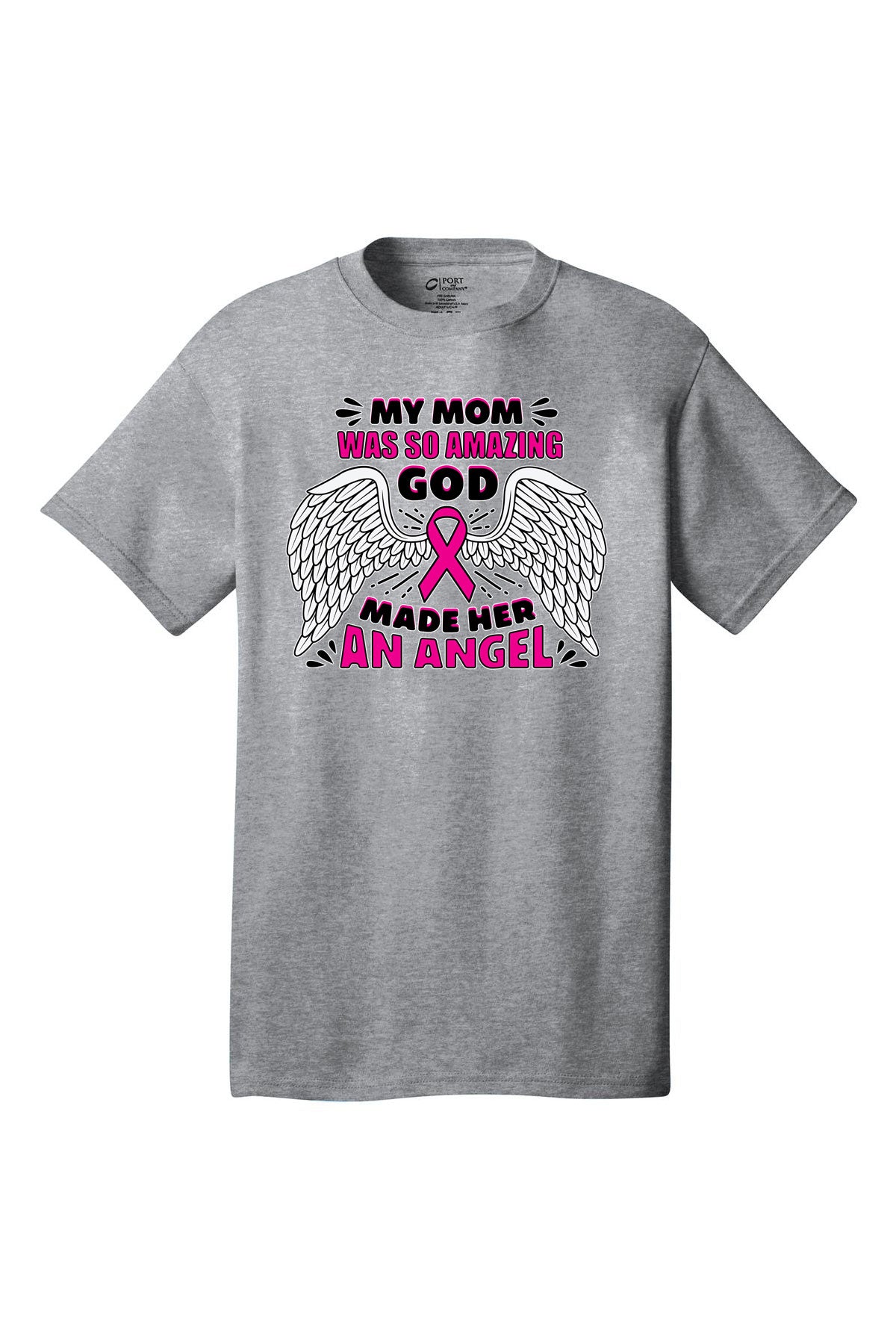 Amazing Mom Breast Cancer Awareness Short Sleeve T-Shirt Multi color shirts Full color print adult