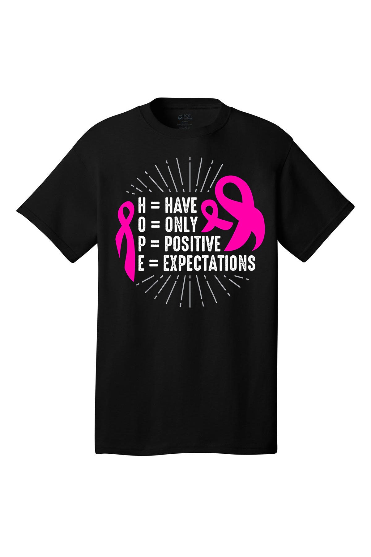 Hope Breast Cancer Awareness Short Sleeve T-Shirt Multi color shirts Full color print adult