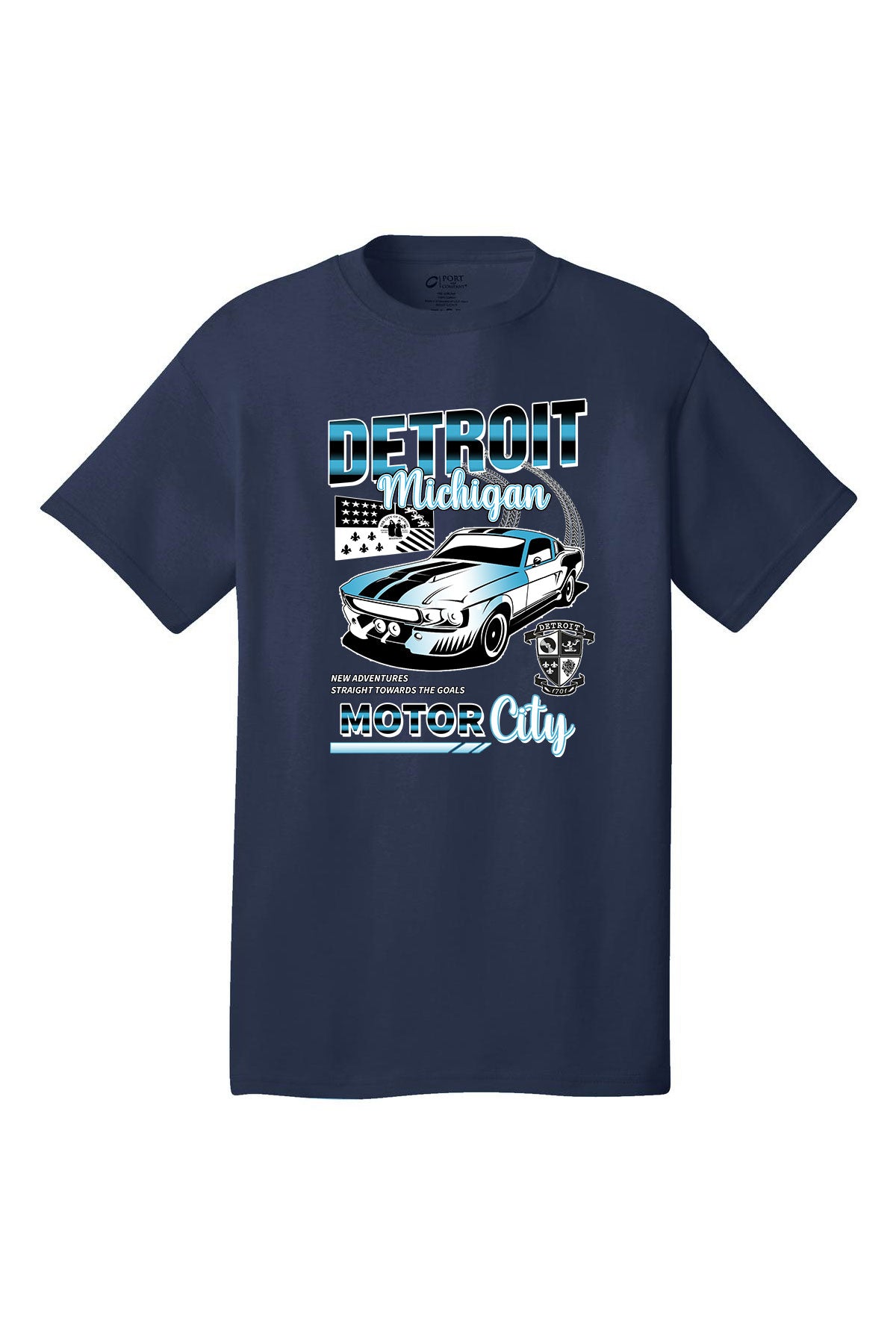 Detroit motor city racing  - Short sleeve adult T-shirt various colors