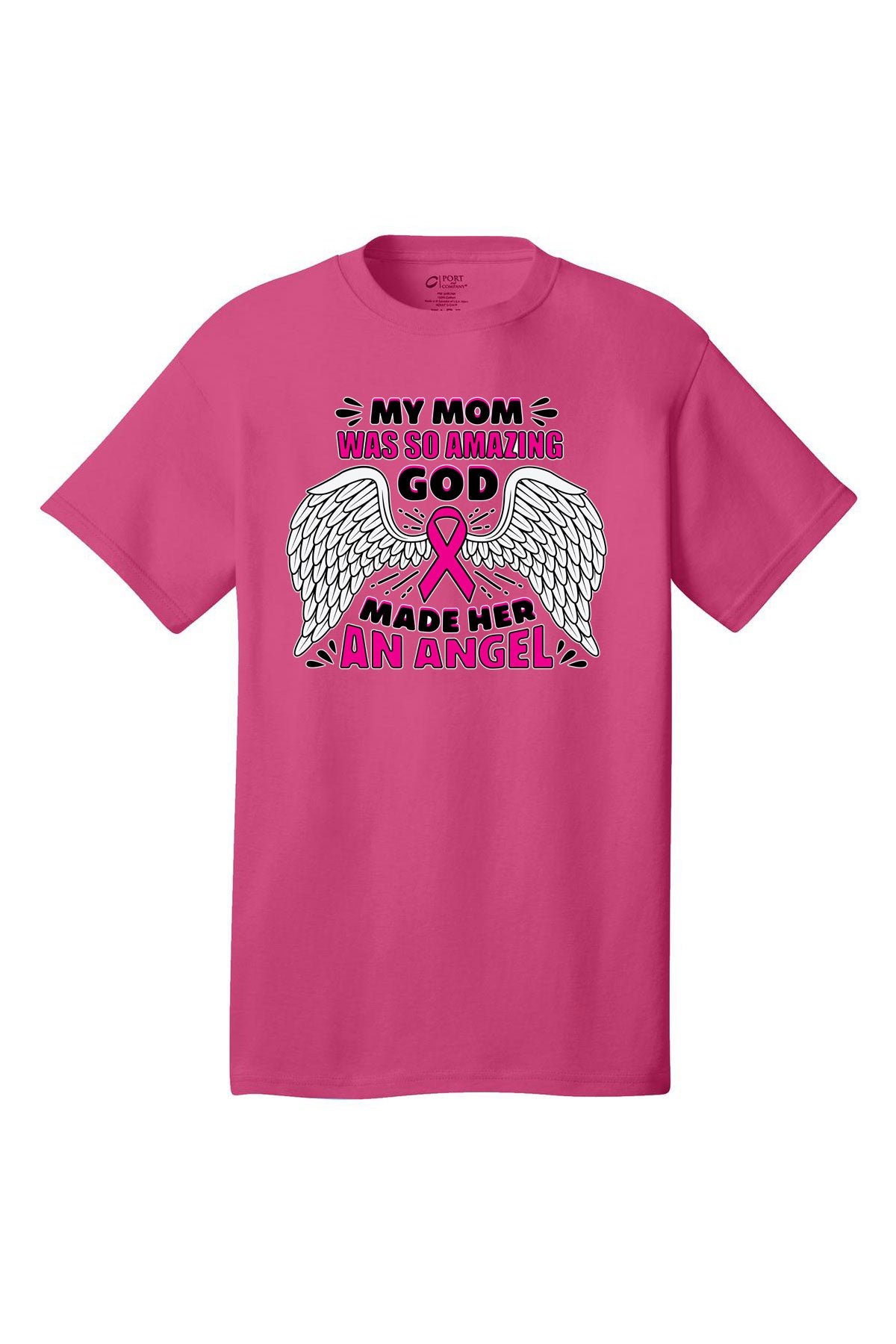 Amazing Mom Breast Cancer Awareness Short Sleeve T-Shirt Multi color shirts Full color print adult