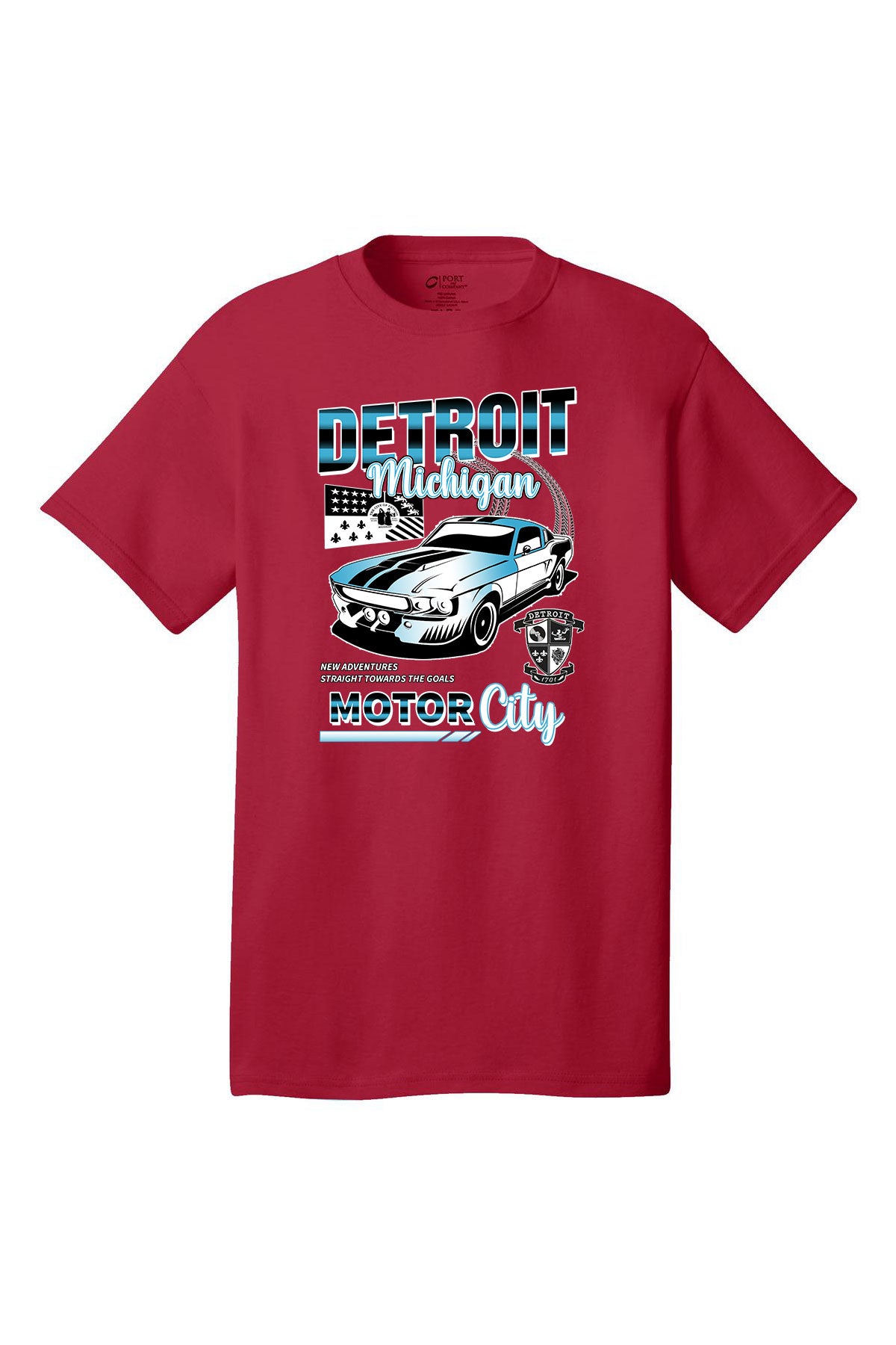 Detroit motor city racing  - Short sleeve adult T-shirt various colors