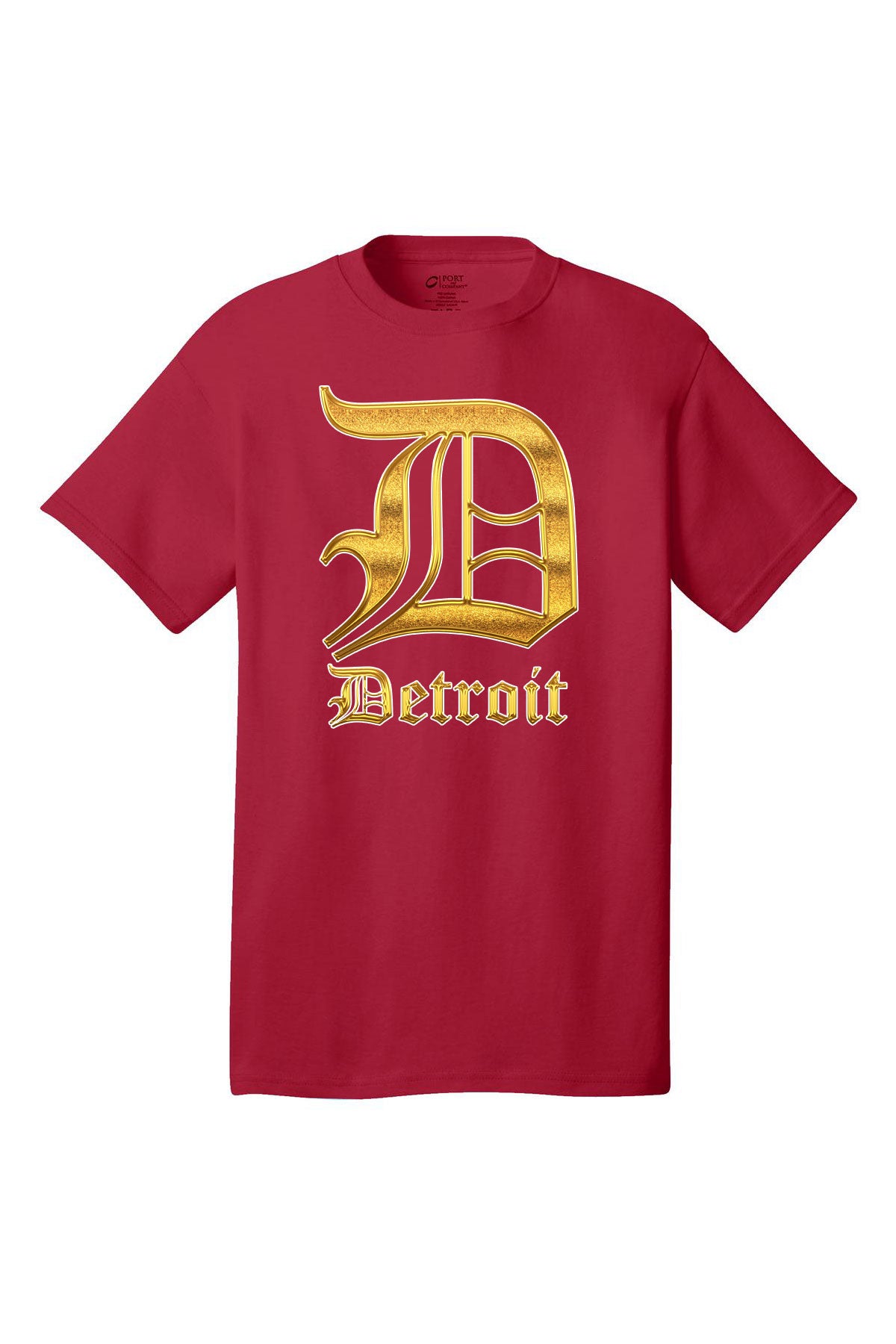 Detroit Gold D Short Sleeves T-Shirt