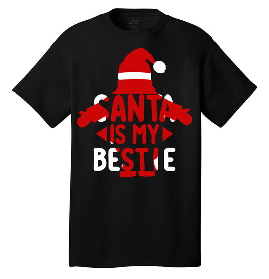 Santa Bestie Christmas shirt holiday t-shirt short sleeves adult