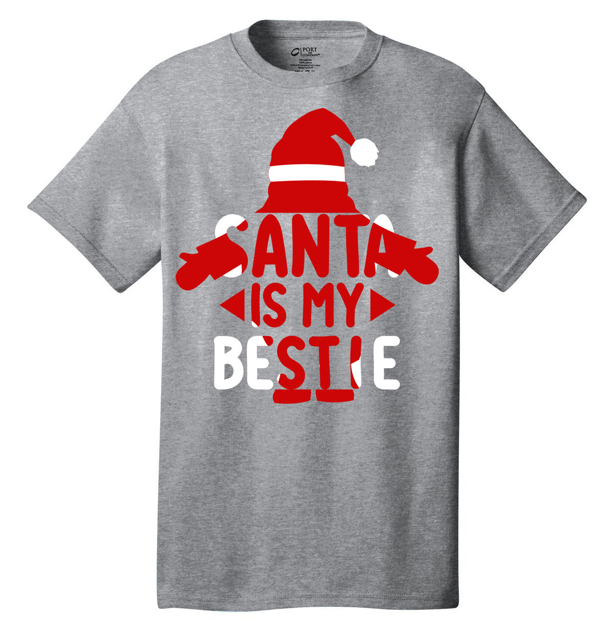 Santa Bestie Christmas shirt holiday t-shirt short sleeves adult