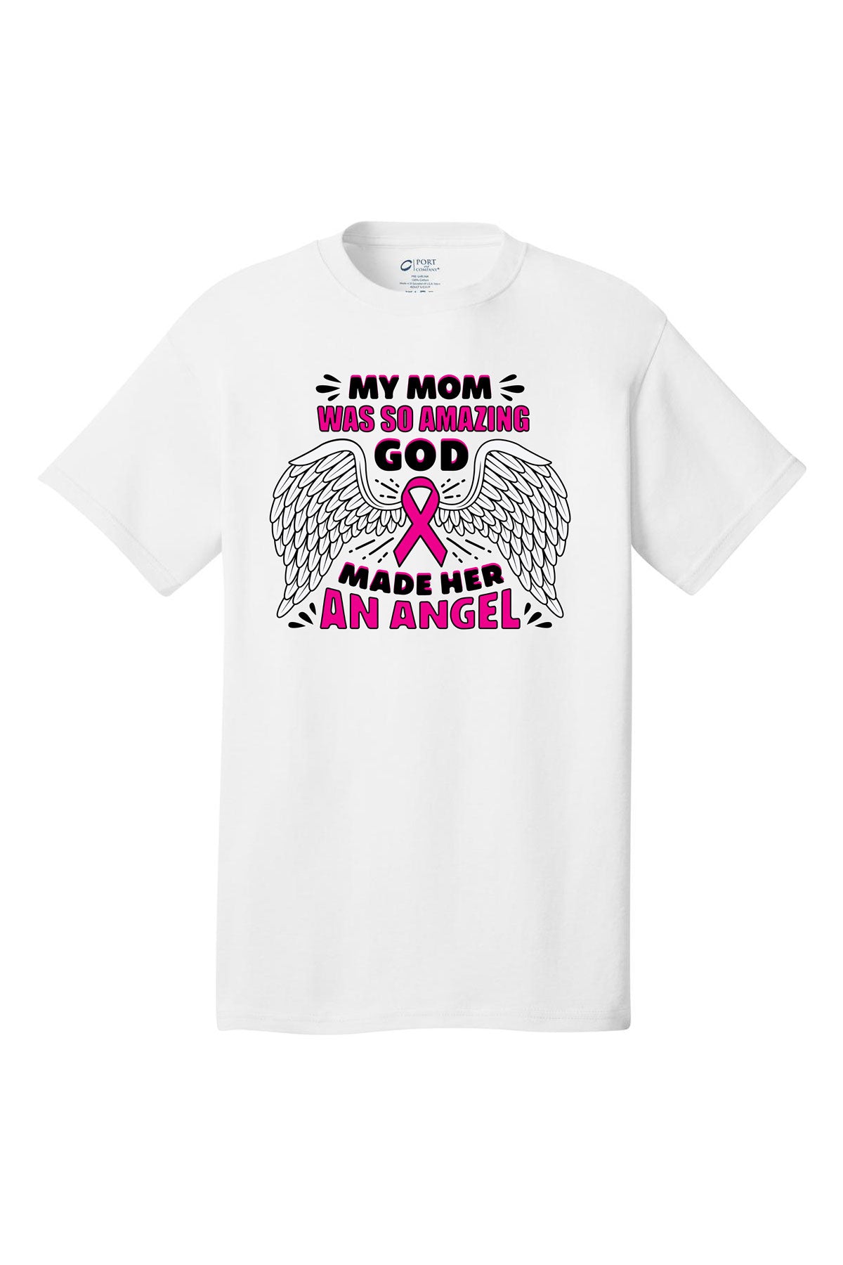 Amazing Mom Breast Cancer Awareness Short Sleeve T-Shirt Multi color shirts Full color print adult