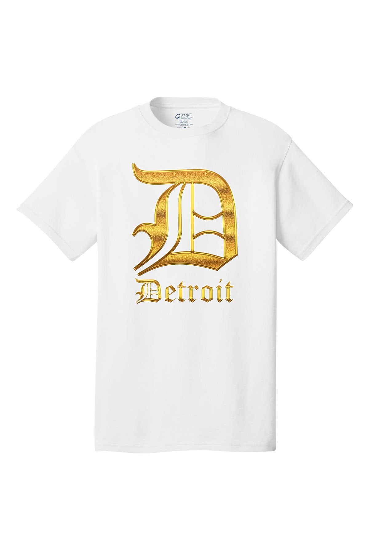 Detroit Gold D Short Sleeves T-Shirt