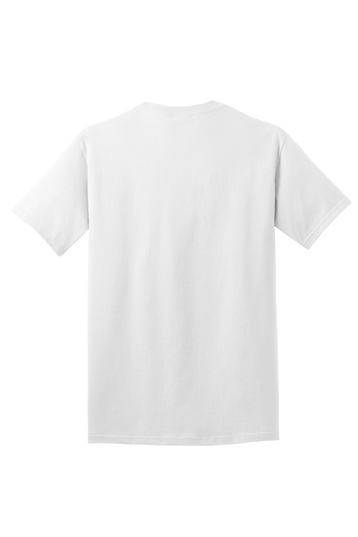 White blank Short Sleeve Adult T-Shirt Port & Company® Core Cotton Tee