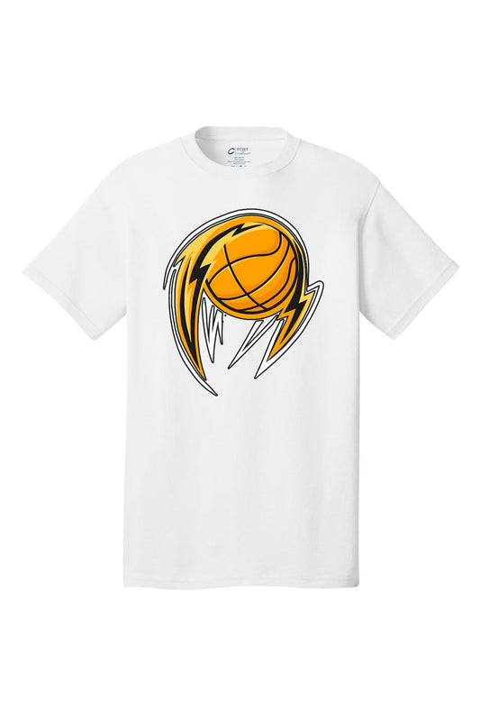 Lighting Basketball decal design graphic print Short Sleeve T-Shirt Multi color shirts Full color print adult